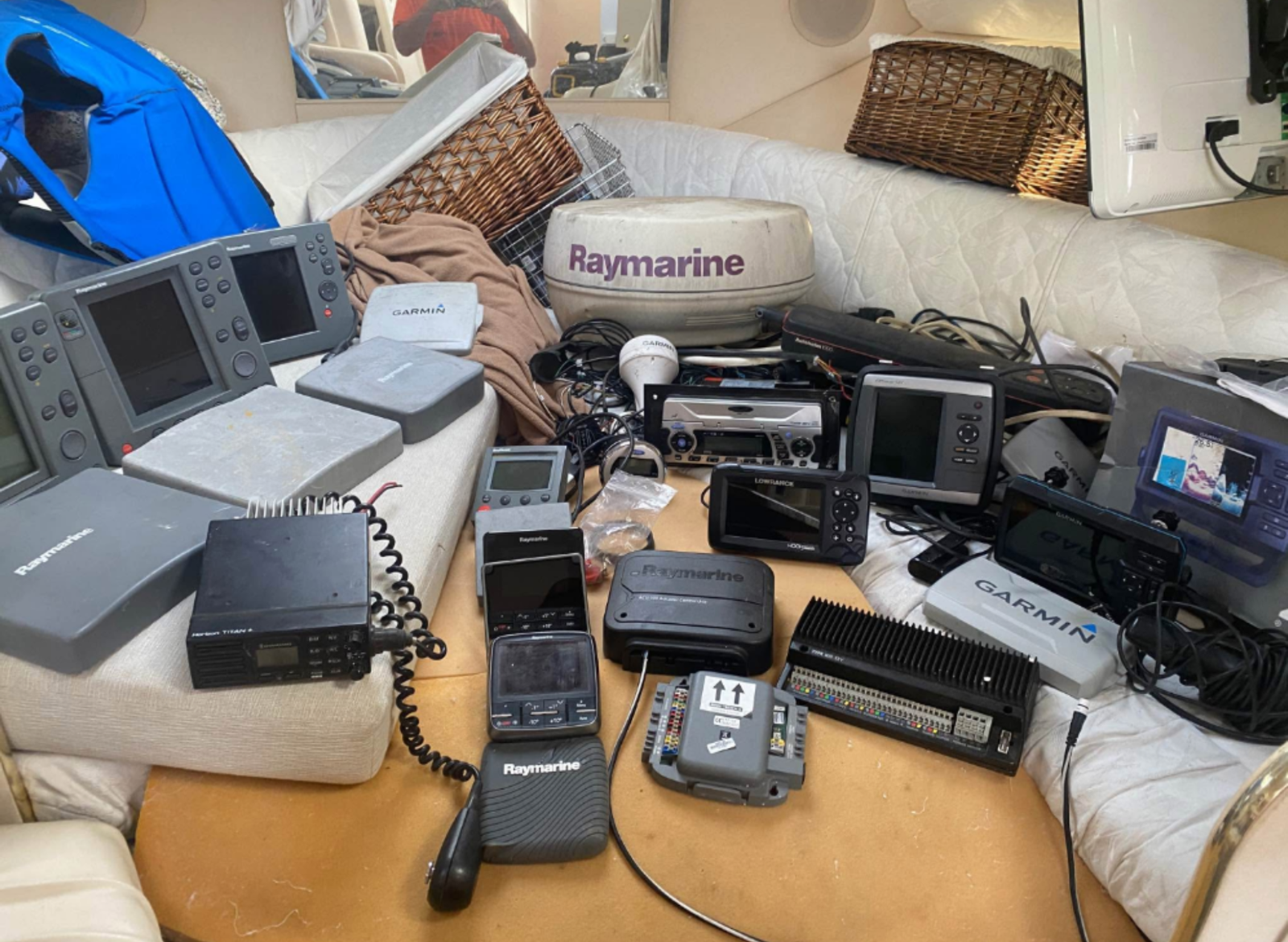 bunch of marine electronics bunch of marine electronics